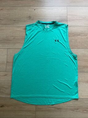 Under Armour Teal Muscle Tank, Men 2XL